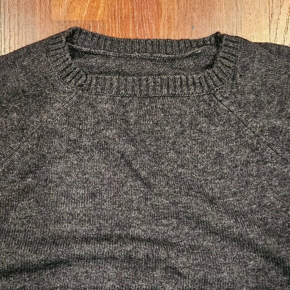 J.Crew Crewneck Sweater – Charcoal Gray | Classic Cotton Essential - Picture 2 of 8